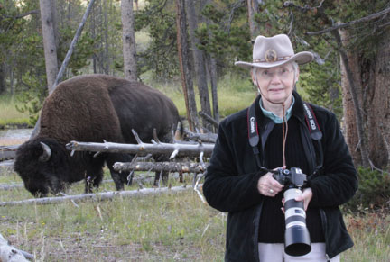 Bev with Bison Buddy